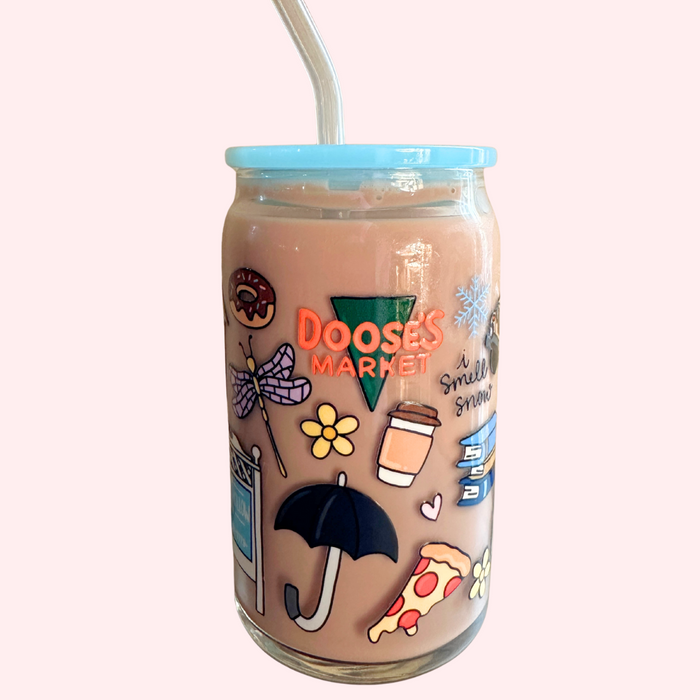 Gilmore Girls Inspired 16oz Glass Tumbler