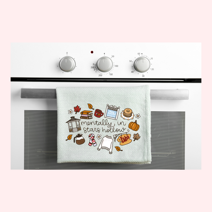 Gilmore Girls Mentally in Stars Hollow Tea Towel