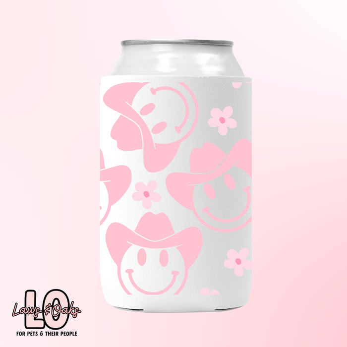 Smiley Cowgirl Custom Can Koozie