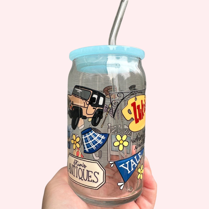 Gilmore Girls Inspired 16oz Glass Tumbler