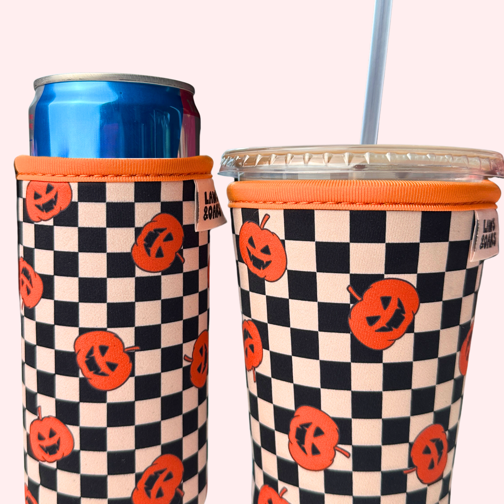 Pumpkin Checks Drink Sleeve