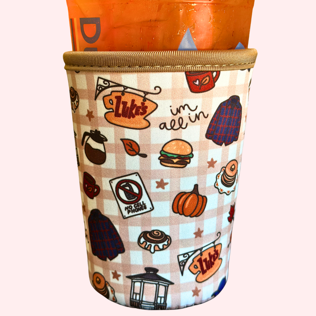 GG Fall Plaid Drink Sleeve
