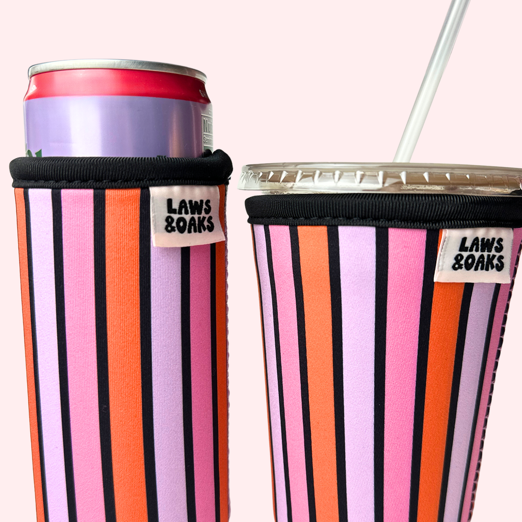 Halloween Stripes Drink Sleeve