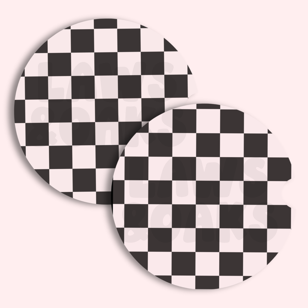 Car Coasters: Pack of Two Neoprene Coasters