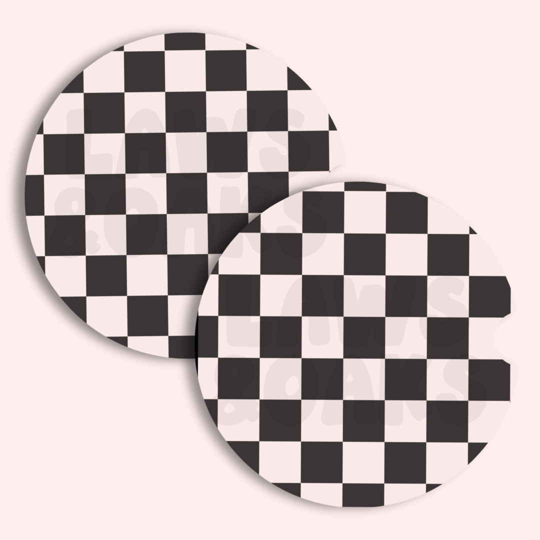 Car Coasters: Pack of Two Neoprene Coasters