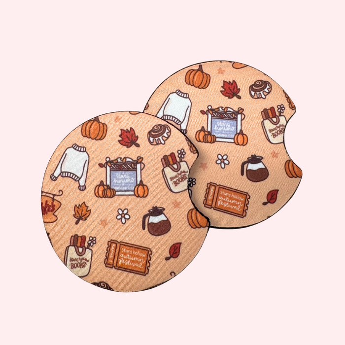 Gilmore Girls Fall Car Coasters