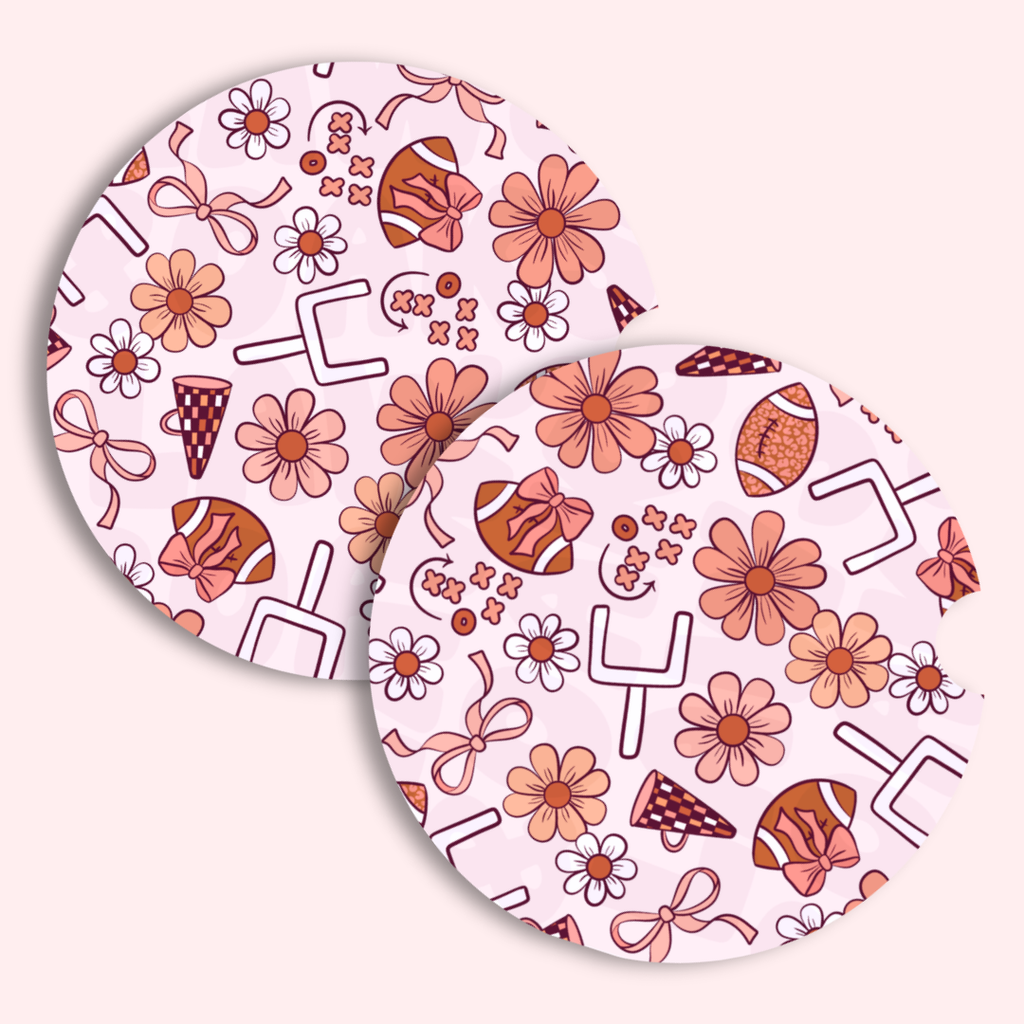 Car Coasters: Pack of Two Neoprene Coasters, One Size Fits Most Car Cup Holders