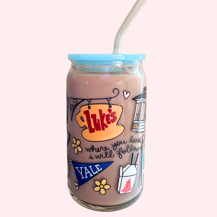 Gilmore Girls Inspired 16oz Glass Tumbler