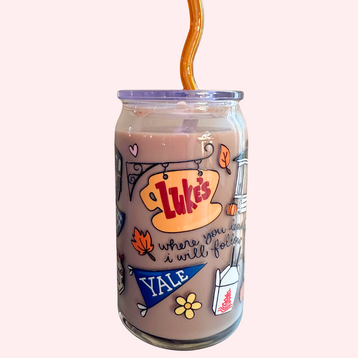 I am an Autumn - Gilmore Girls Inspired 16oz Glass Tumbler