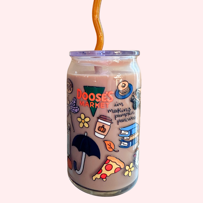 I am an Autumn - Gilmore Girls Inspired 16oz Glass Tumbler