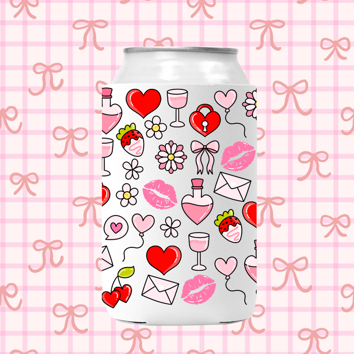 Vday Galentine Custom Can Koozie