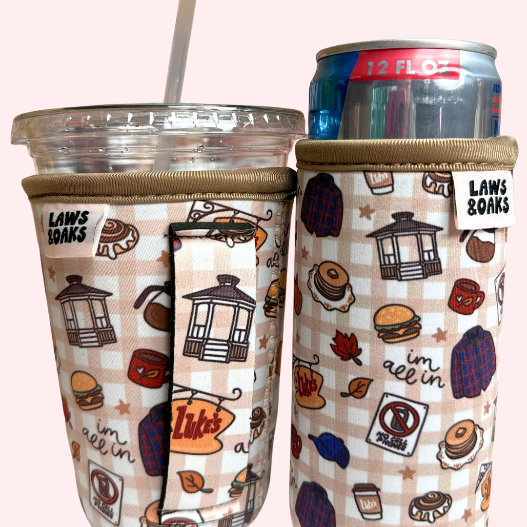GG Fall Plaid Drink Sleeve