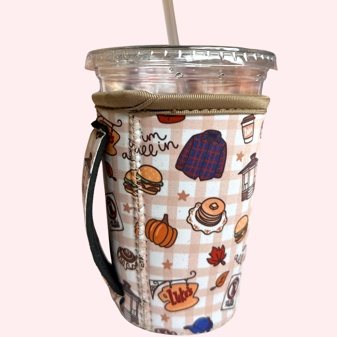GG Fall Plaid Drink Sleeve