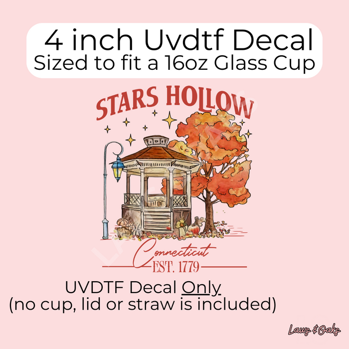 Stars Hollow Uvdtf Decal