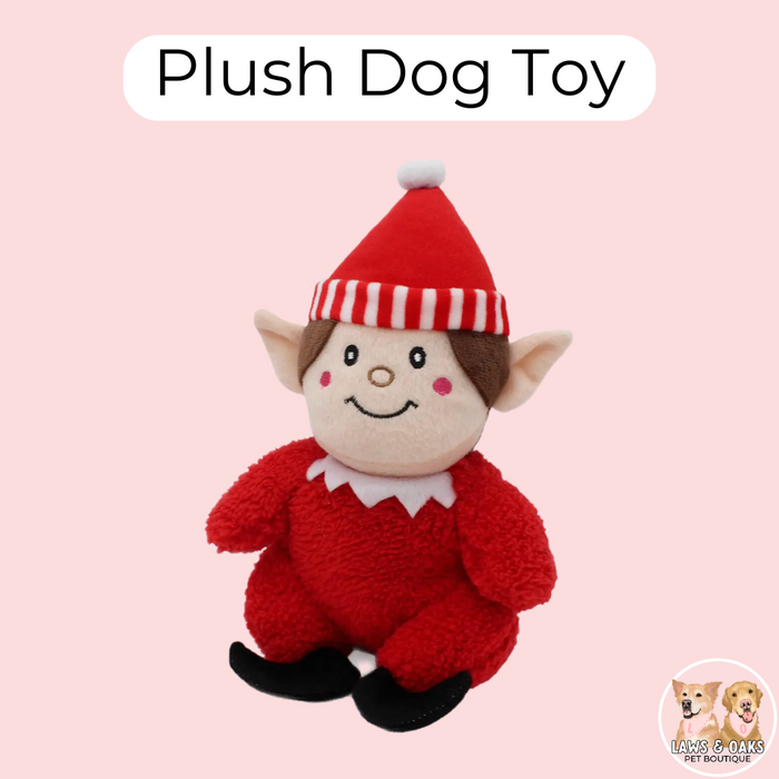 Elf Plush Dog Toy