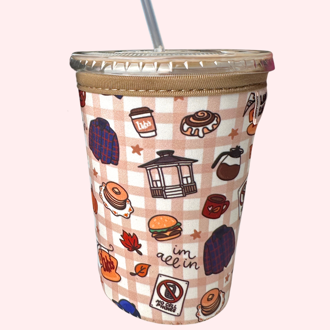 GG Fall Plaid Drink Sleeve