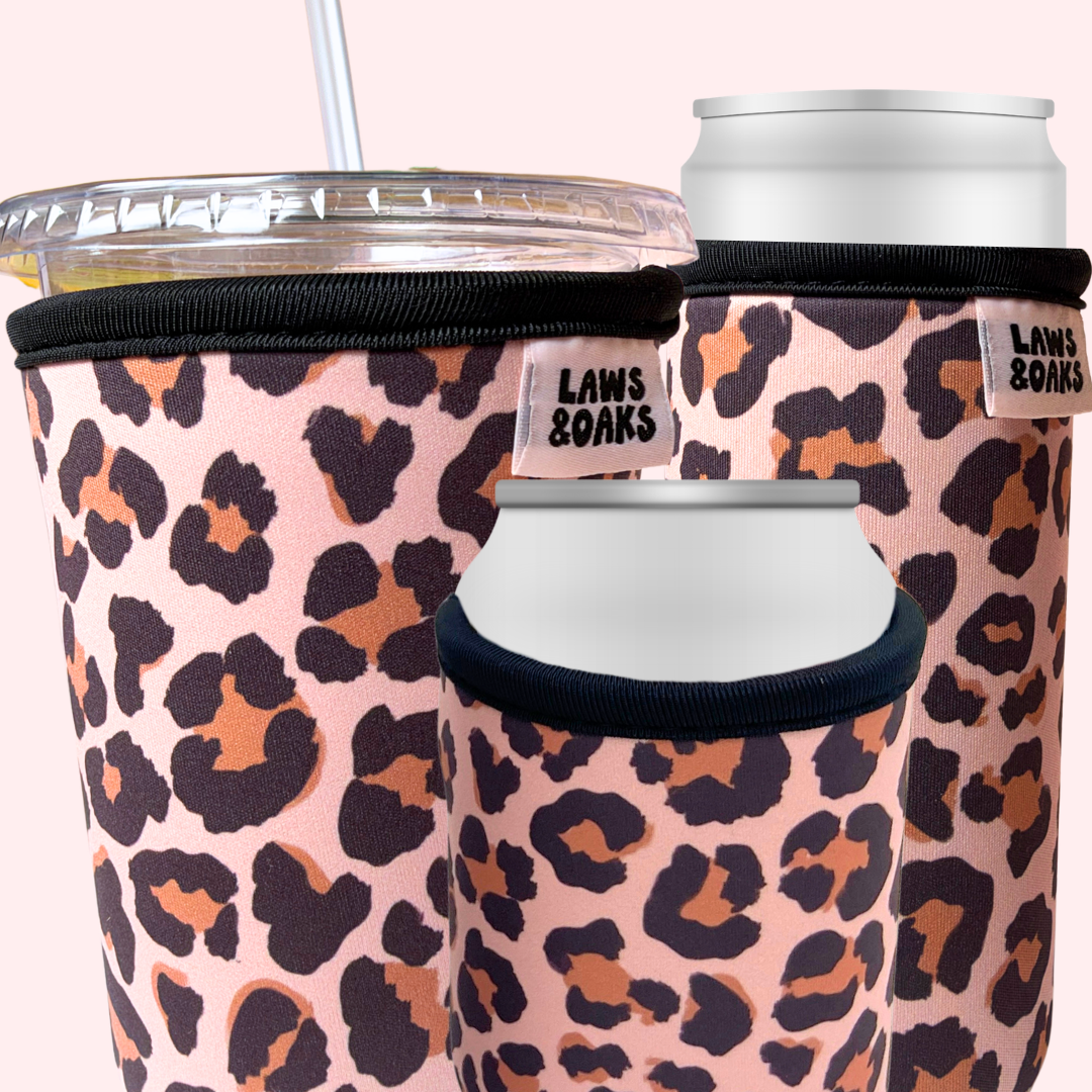 Leopard Print Drink Sleeve
