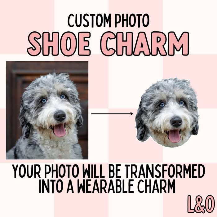 Custom Photo Shoe Charm, Personalized Croc Charm, Custom Picture Charm