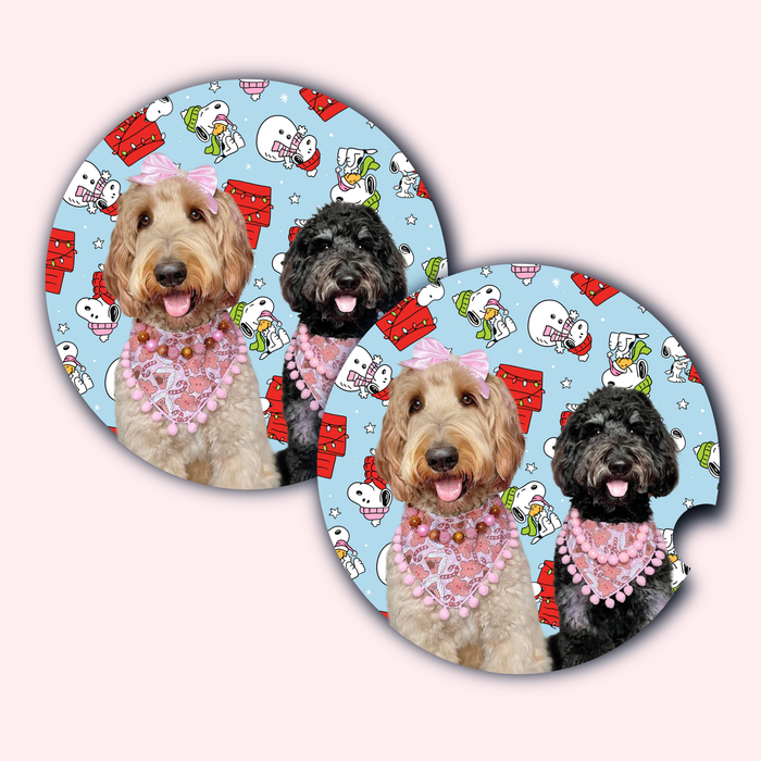 Custom Christmas Car Coasters