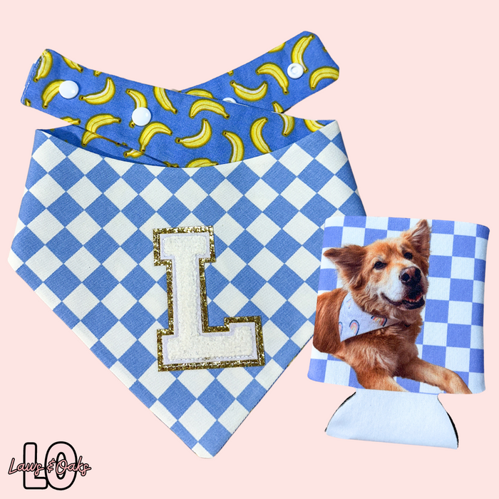 Bananas For My Bestie Pet Bandana + Matching Koozie