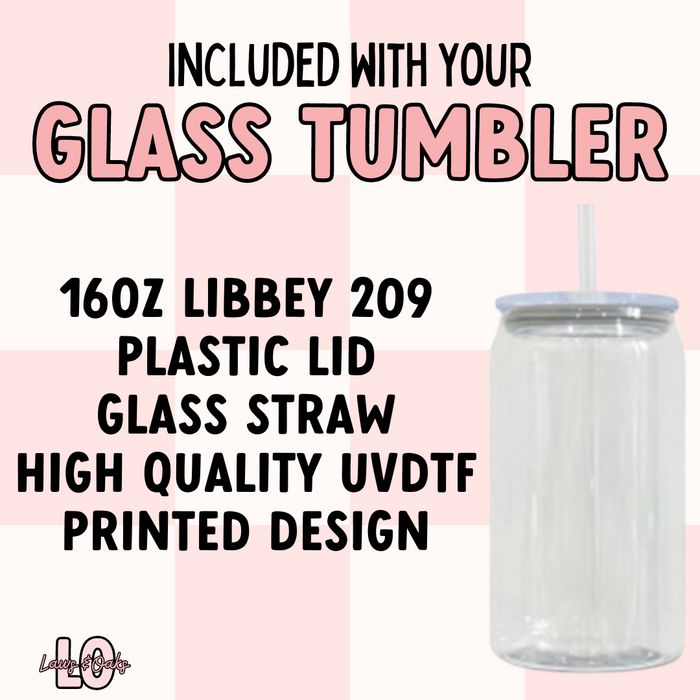 Taylor in Stars Hollow 16oz Glass Tumbler